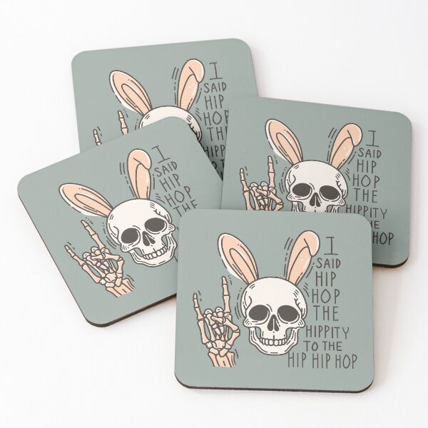 Item preview, I Said Hip Hop The Hippity Easter Skeleton  designed and sold by CreepyCornerArt.