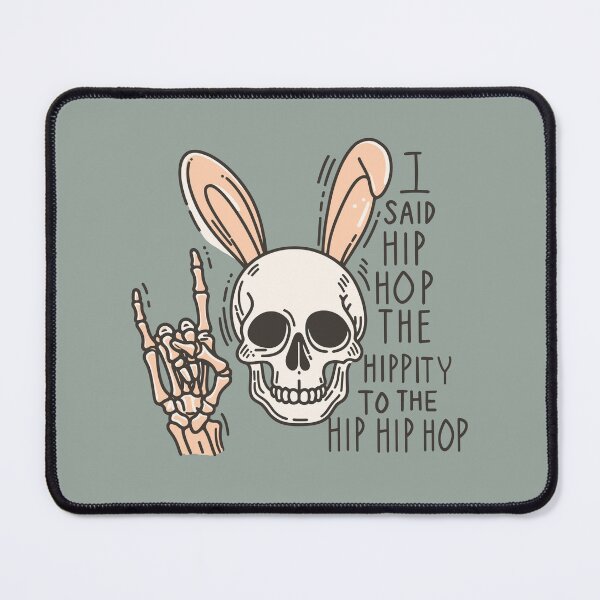 Item preview, I Said Hip Hop The Hippity Easter Skeleton  designed and sold by CreepyCornerArt.