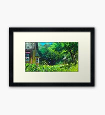 Studio Ghibli Anime Landscape Framed Print