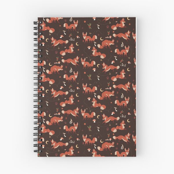 Item preview, Cute Jumping Woodland Fox Pattern designed and sold by GhostoftheSea.