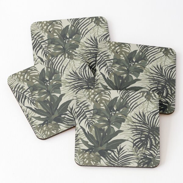 Item preview, Jungle Green Leaves Pattern  designed and sold by Aeterna Prints.