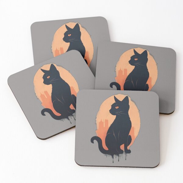 Item preview, Black Cat at Sunset designed and sold by Carlos Monteiro.