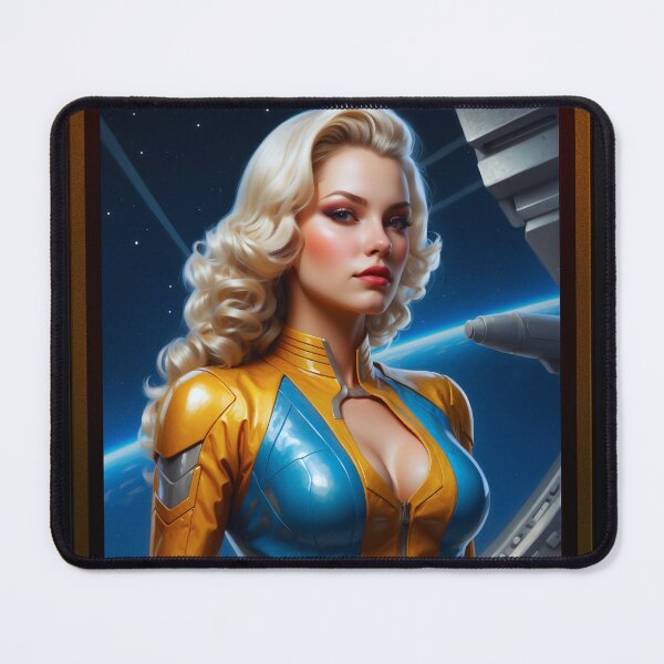 Item preview, The Future Looks Great Beautiful AI Concept Art Portrait by Xzendor7 designed and sold by Xzendor7 Digital Art Creations.