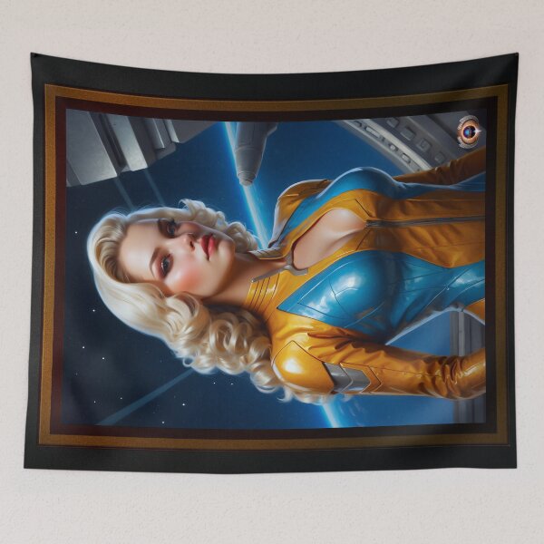 Item preview, The Future Looks Great Beautiful AI Concept Art Portrait by Xzendor7 designed and sold by Xzendor7 Digital Art Creations.