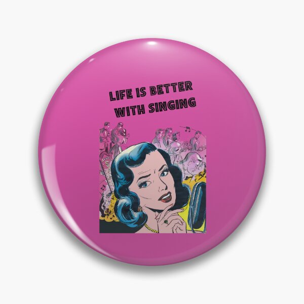 Item preview, Life is better with singing 3 - Retro illustration designed and sold by Alex Starcatcher.