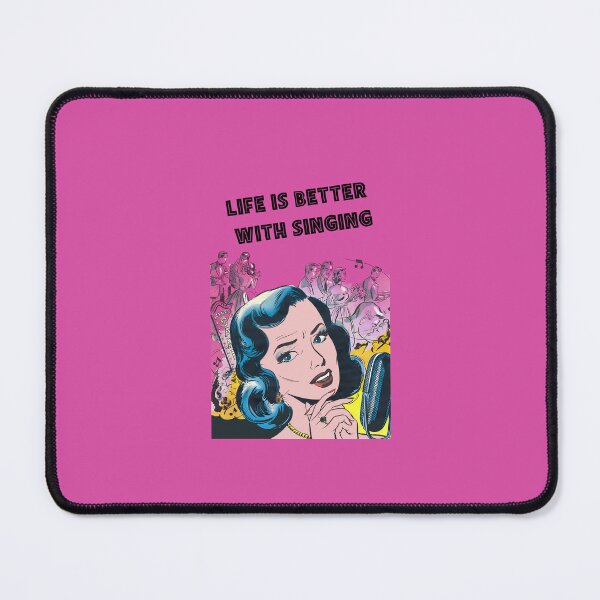 Item preview, Life is better with singing 3 - Retro illustration designed and sold by Alex Starcatcher.