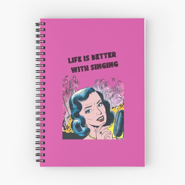 Item preview, Life is better with singing 3 - Retro illustration designed and sold by Alex Starcatcher.