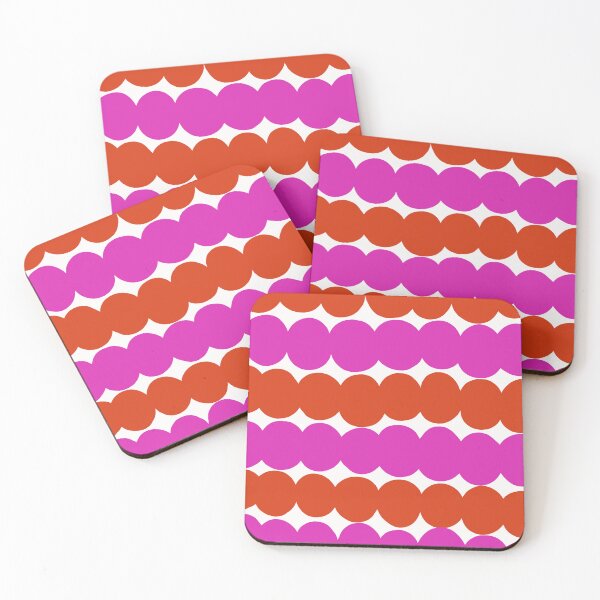 Item preview, Iconic Colorful Scandinavian Dotted Pattern in Pink and Orange designed and sold by Deutschic.