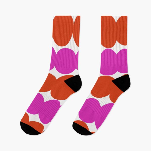 Item preview, Iconic Colorful Scandinavian Dotted Pattern in Pink and Orange designed and sold by Deutschic.