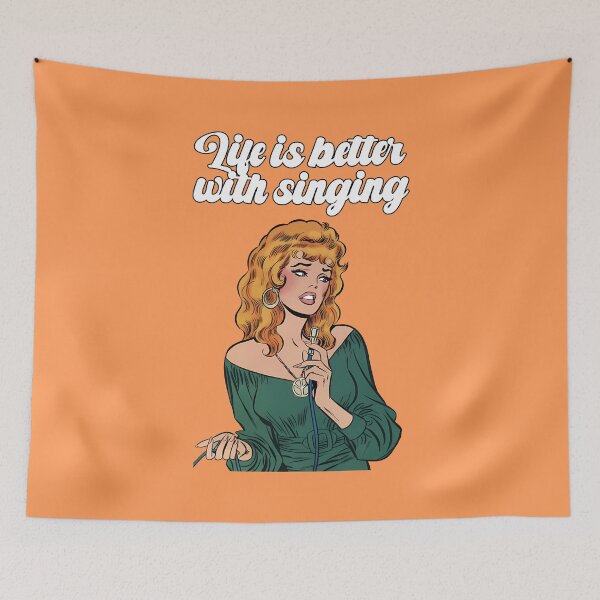 Item preview, Life is better with singing 4 - Comics girl illustration designed and sold by Alex Starcatcher.