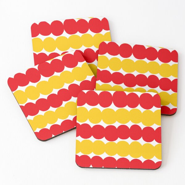 Item preview, Iconic Colorful Scandinavian Dotted Pattern in Yellow and Red designed and sold by Deutschic.