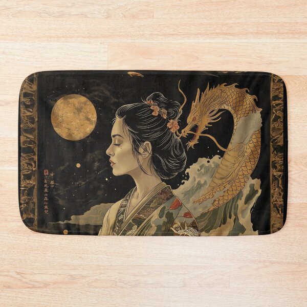 Item preview, Woman with Japanese Dragon designed and sold by Obsidian Ink by Wilshire.