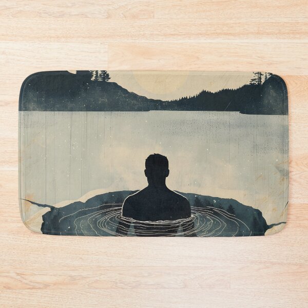 Item preview, Man in a frozen lake – ice bath designed and sold by Wildflow Creations.