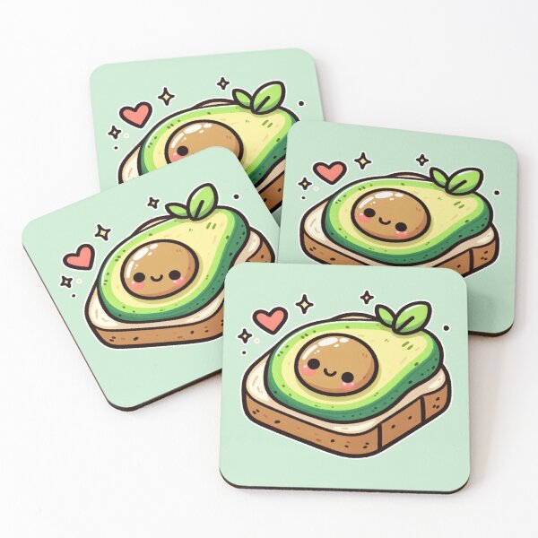 Item preview, Kawaii Avacado Toast designed and sold by AmberRoseWrites.