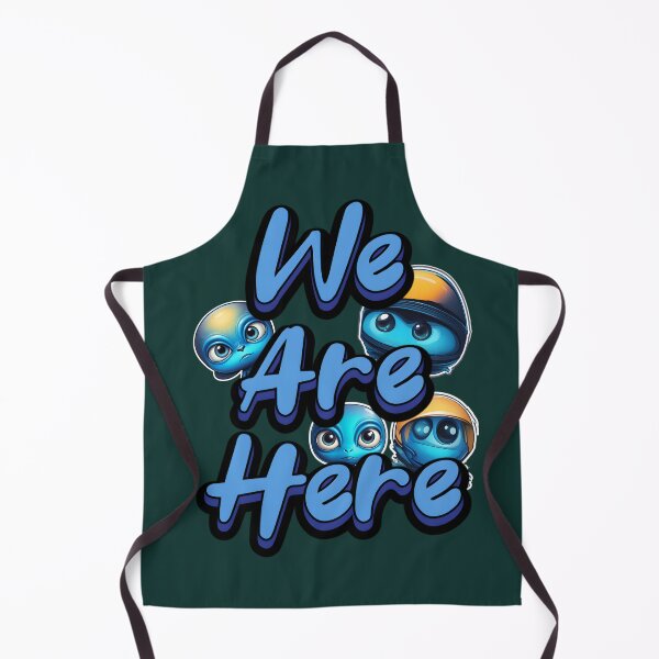 Item preview, We Are Here Blue Aliens designed and sold by TheArtOfPat.
