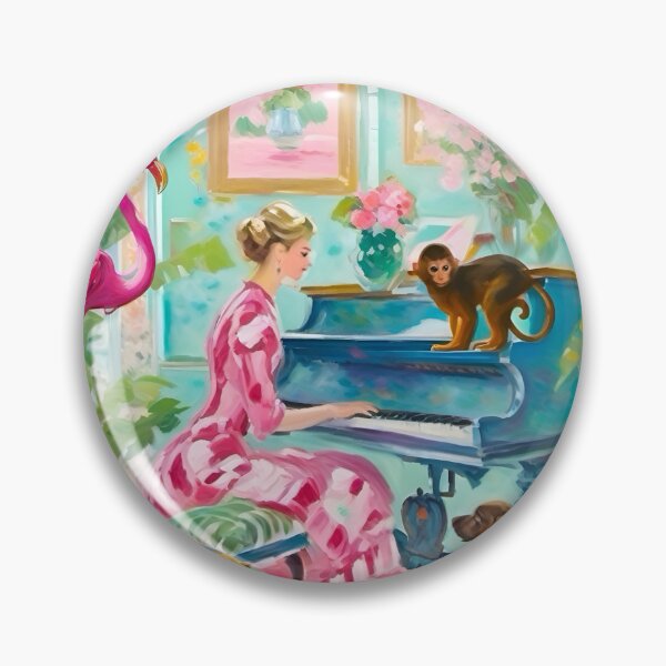 Artikelvorschau, Die niedliche Probe, das skurrile Preppy-Gemälde entworfen und verkauft von SophieClimaArt.