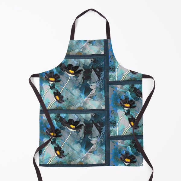 Item preview, Chance Encounter Black Cosmos Flower Floral Art designed and sold by Sharon Cummings Art.