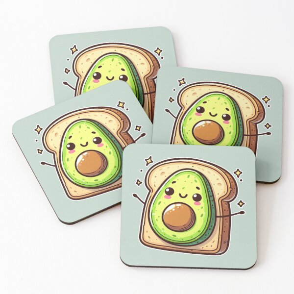 Item preview, Kawaii Avacado Toast designed and sold by AmberRoseWrites.