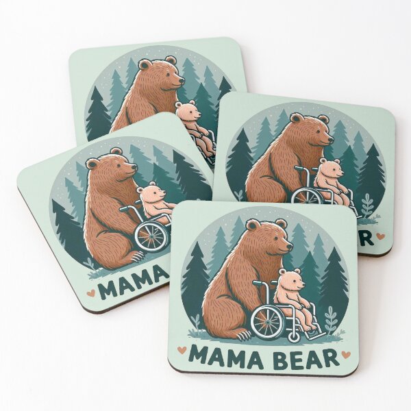 Item preview, Mama Bear Disabled designed and sold by Vkinsify.