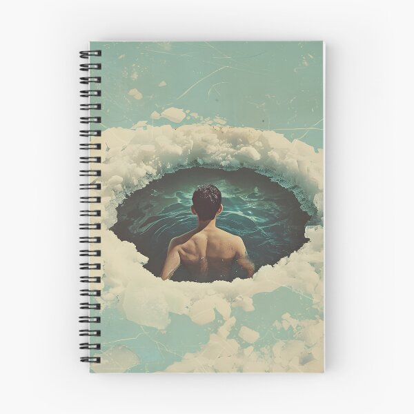Item preview, Man in a frozen lake – ice bath designed and sold by Wildflow Creations.