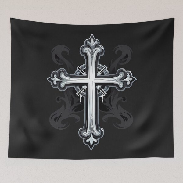 Item preview, Dark Gothic Cross - Occult Illustration designed and sold by MadnessEnvelope.