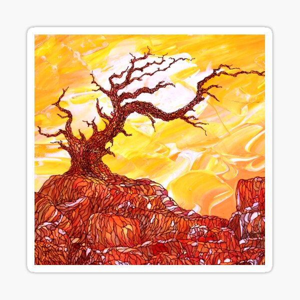 resilient and still standing Sticker