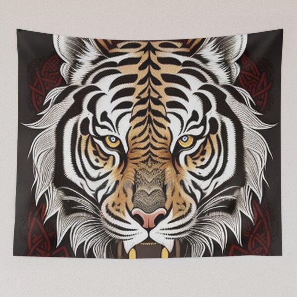 Item preview,  Abstract Celtic Weave and Tiger designed and sold by TheDarkWardrobe.