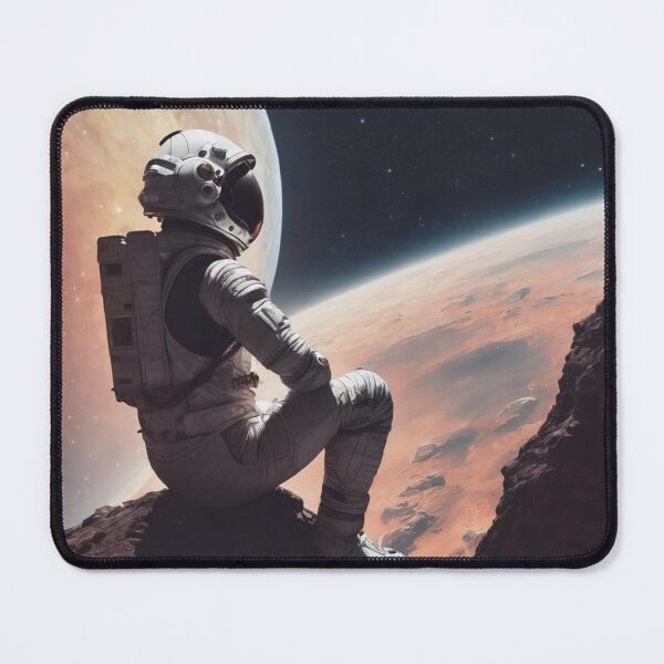 Item preview, Lonely astronaut watching stars designed and sold by biscuitArts.
