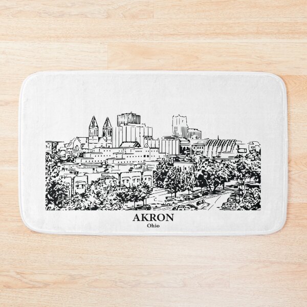Artikelvorschau, Akron – Ohio entworfen und verkauft von Lakeric Cityscapes.