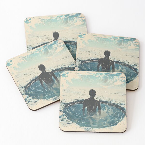 Item preview, Man in a frozen lake – ice bath designed and sold by Wildflow Creations.