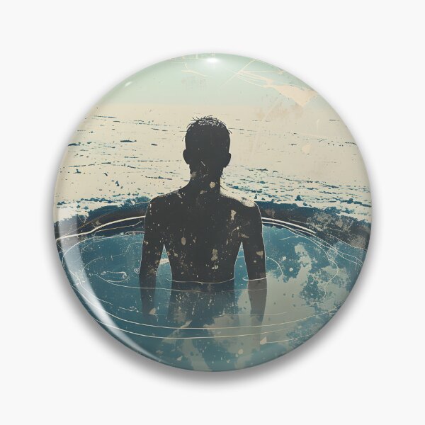 Item preview, Man in a frozen lake – ice bath designed and sold by Wildflow Creations.