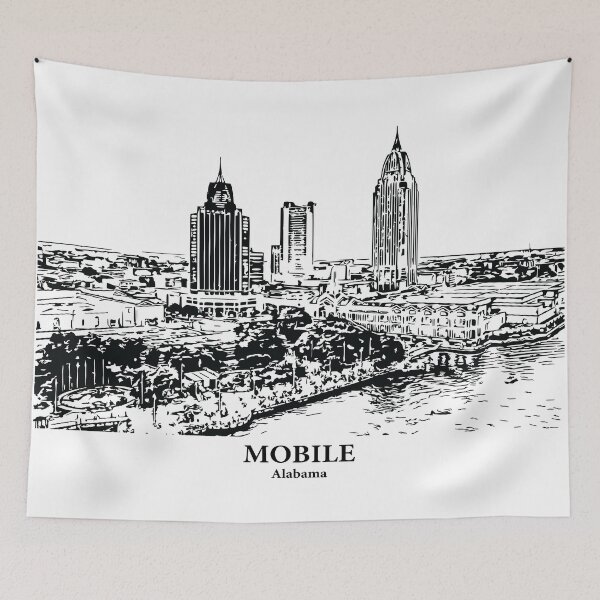 Item preview, Mobile - Alabama designed and sold by Lakeric Cityscapes.