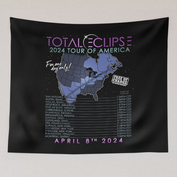 Item preview, Total Solar Eclipse April 8th 2024 Tour of America designed and sold by Nerd Shizzle.