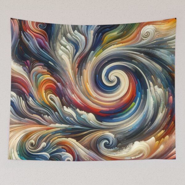 Item preview, Cosmic Dance of Whirlwind Colours Abstract Fusion designed and sold by ArtComixHaven.