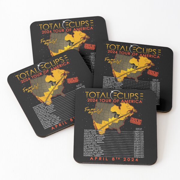 Item preview, Total Solar Eclipse April 8th 2024 Tour of America designed and sold by Nerd Shizzle.