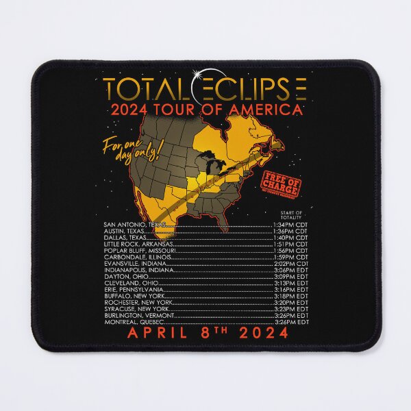 Item preview, Total Solar Eclipse April 8th 2024 Tour of America designed and sold by Nerd Shizzle.