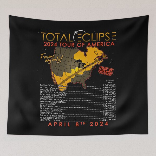 Item preview, Total Solar Eclipse April 8th 2024 Tour of America designed and sold by Nerd Shizzle.