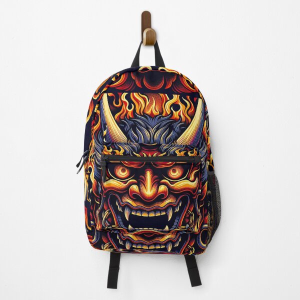 Item preview, "Flaming Elegance: Japanese Hannya Mask in Fire" designed and sold by zzz888.