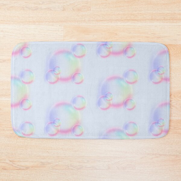 Item preview, rainbow bubbles in light blue designed and sold by AlexsArtSpace.