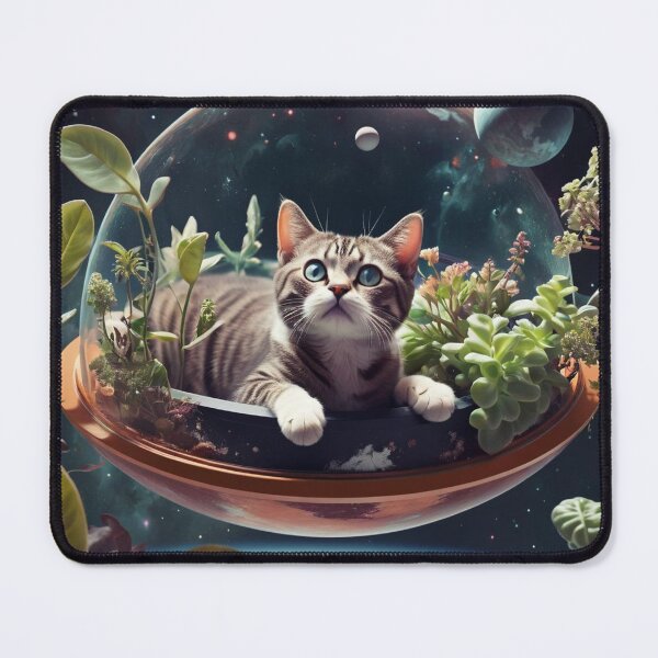 Item preview, Cat floating in space designed and sold by biscuitArts.