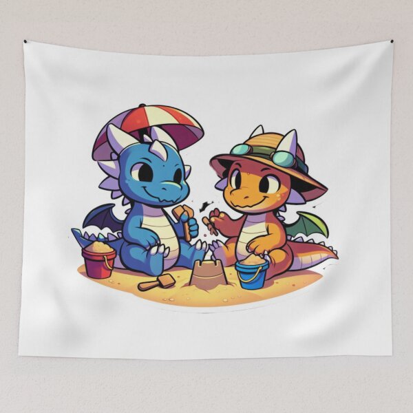 Item preview, Baby Dragons at the Beach  designed and sold by YVESTEP.