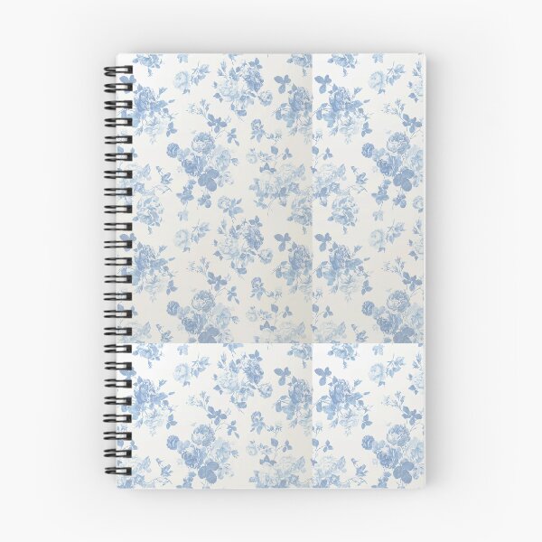 Item preview, blue floral designed and sold by silkpark.