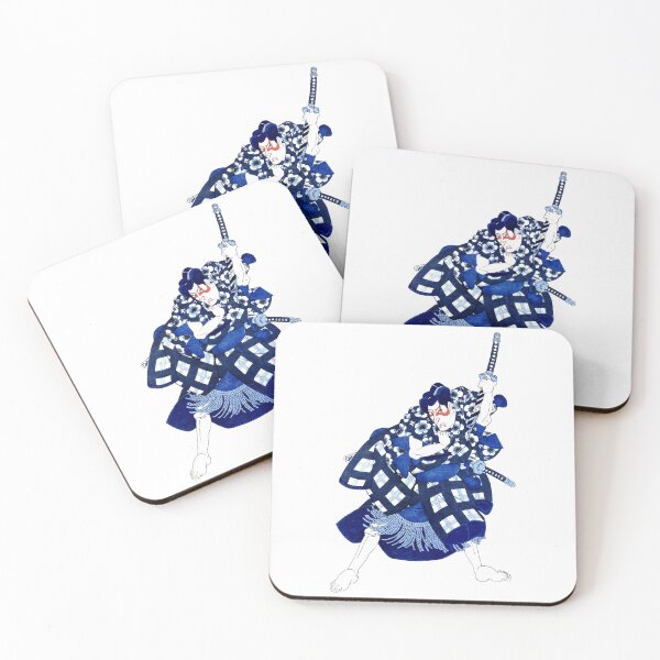 Item preview, Kabuki Theater Scene, Woodblock Print of Japanese Samurai designed and sold by HeavyHits.