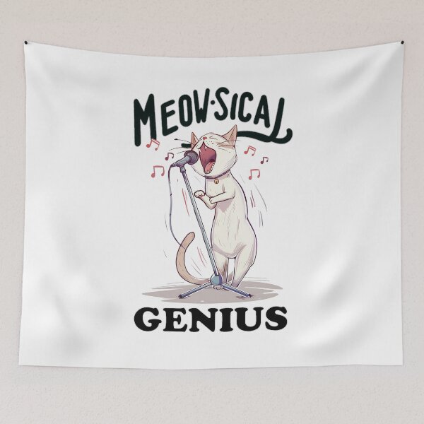 Item preview, Cat Singer - Meow-sical Genius designed and sold by ShawCo.