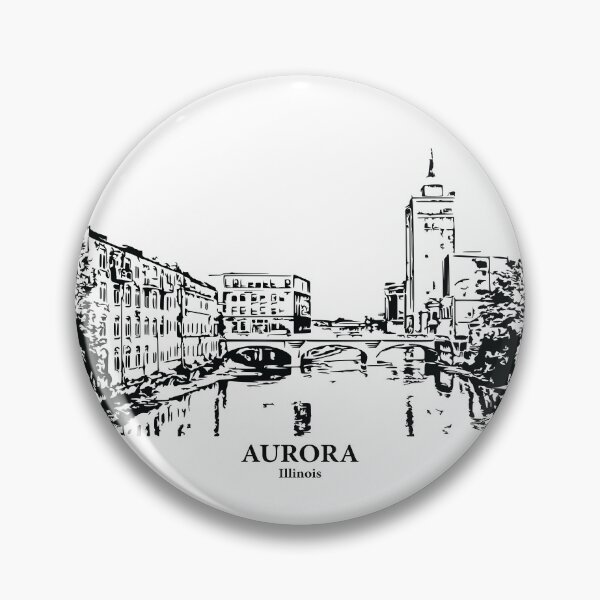 Artikelvorschau, Aurora – Illinois entworfen und verkauft von Lakeric Cityscapes.