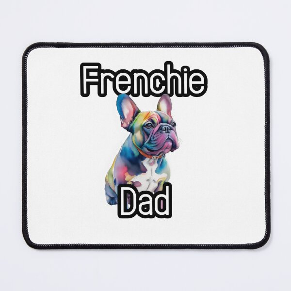 Item preview, Cool Frenchie Dad: Rainbow French Bulldog Portrait designed and sold by MillennialVibe.