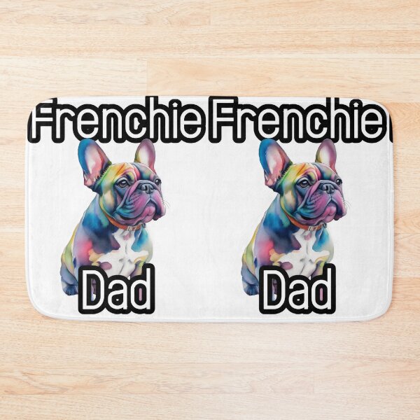 Item preview, Cool Frenchie Dad: Rainbow French Bulldog Portrait designed and sold by MillennialVibe.