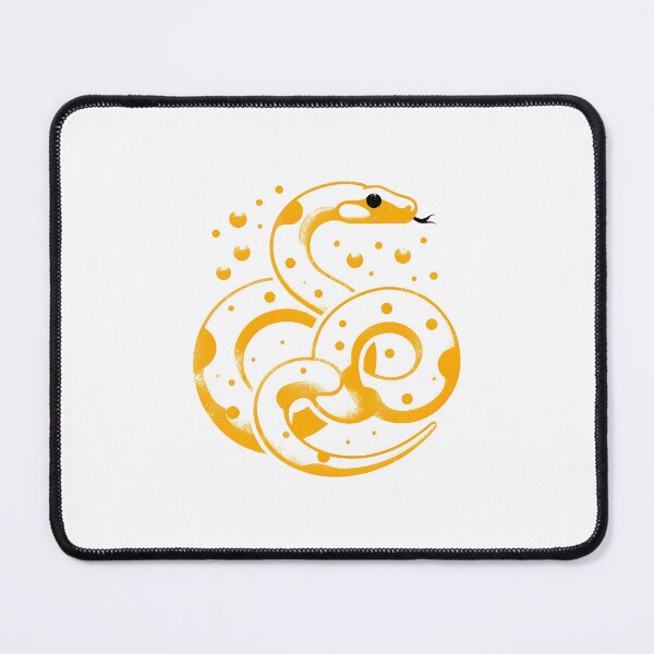 Item preview, Abstract Yellow Snake: A Modern Artistic Wildlife Representation designed and sold by DethLock.