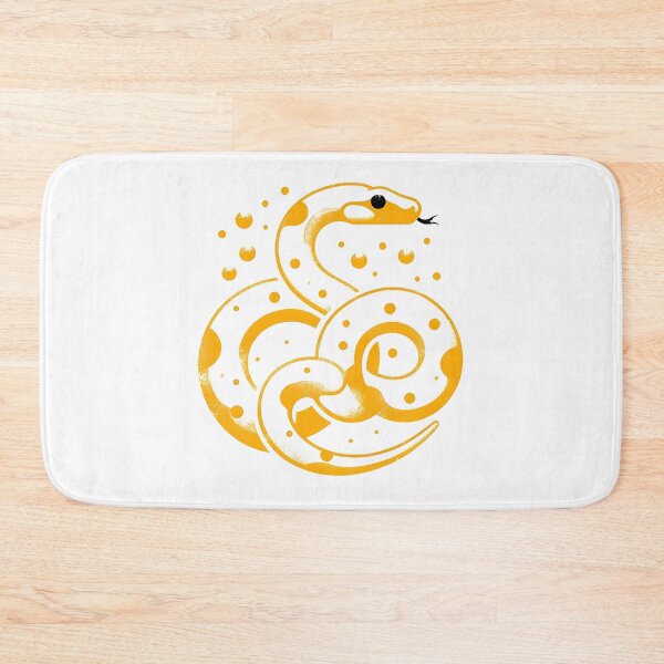 Item preview, Abstract Yellow Snake: A Modern Artistic Wildlife Representation designed and sold by DethLock.
