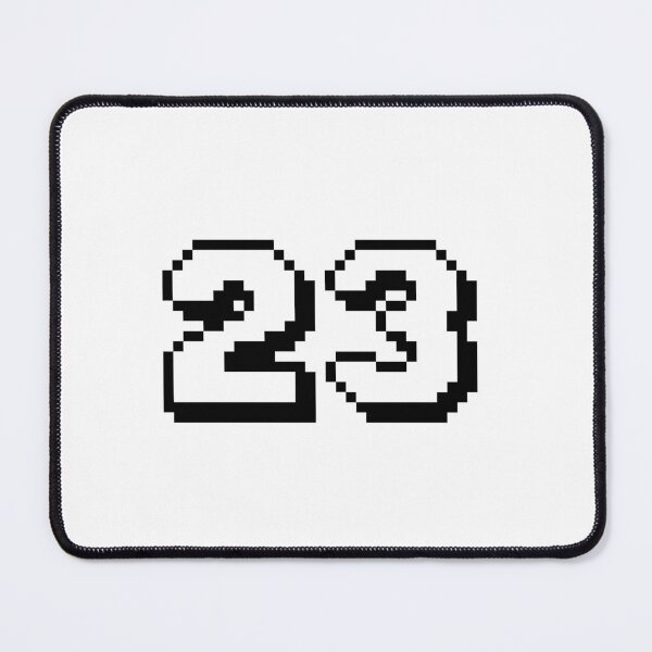 Item preview, 23, twenty-three, white, retro video game, 1 up! designed and sold by Numbers-Art.